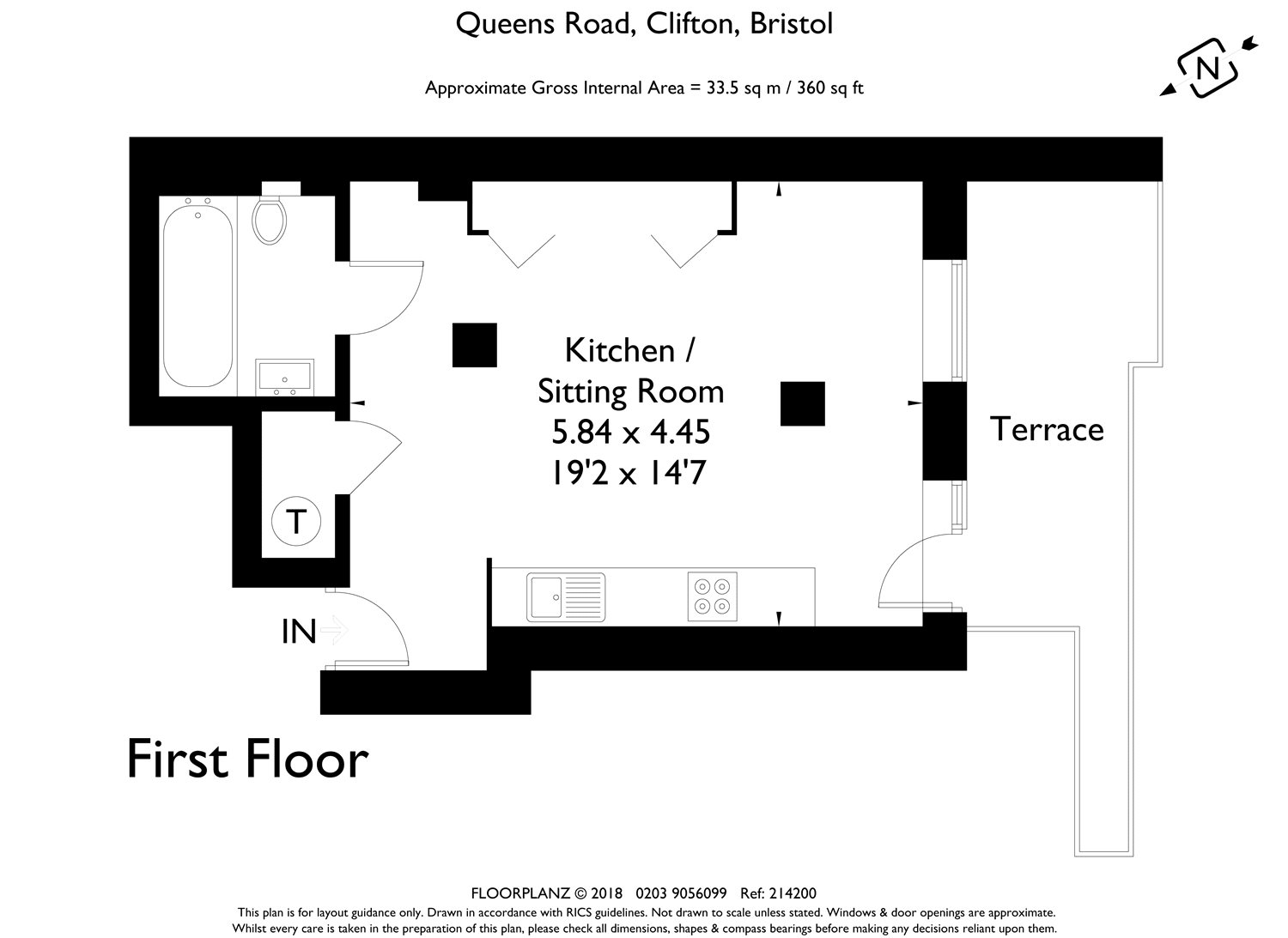 0 Bedrooms Studio for sale in Queens Apartments, 11-13 Queens Road, Bristol BS8