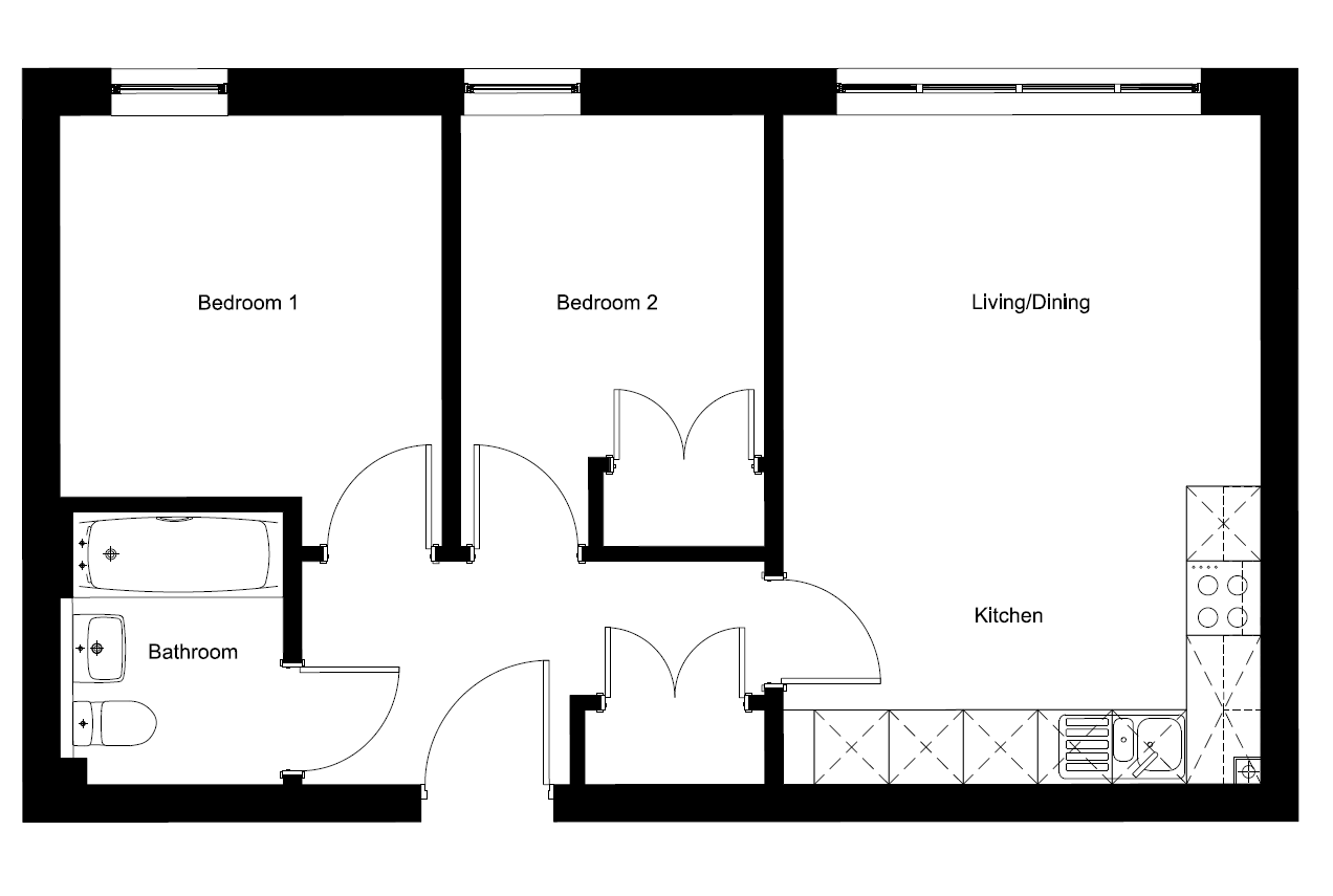 2 Bedrooms Flat to rent in Bennington Street, Cheltenham GL50