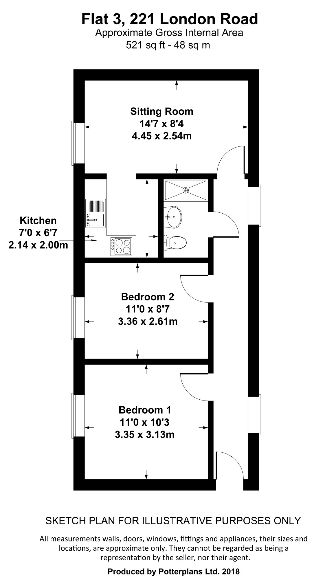 2 Bedrooms Flat for sale in London Road, Charlton Kings, Cheltenham GL52