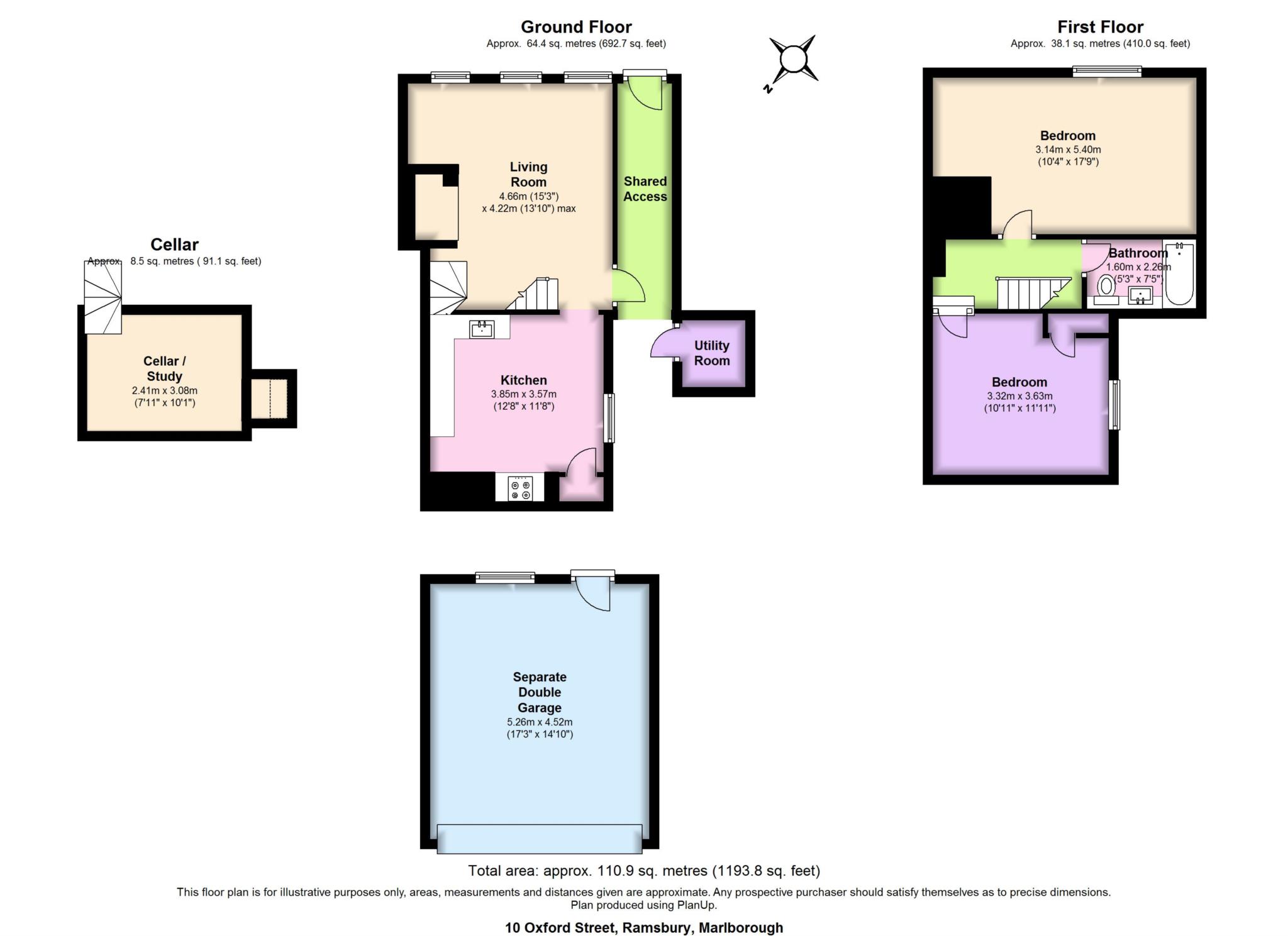 2 Bedrooms Terraced house to rent in Oxford Street, Ramsbury, Marlborough SN8