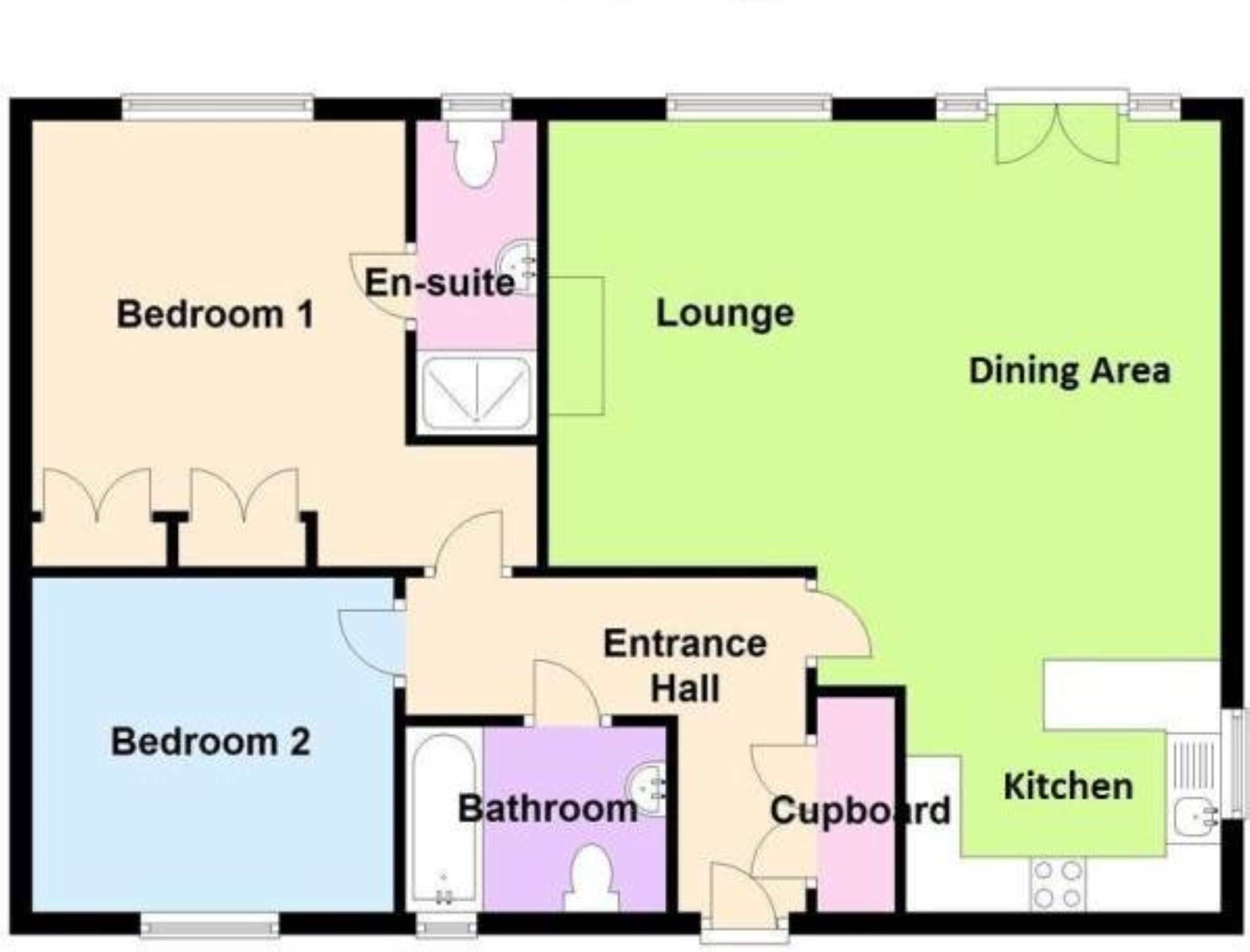 2 Bedrooms Flat for sale in Danehurst Drive, Gedling, Nottingham NG4