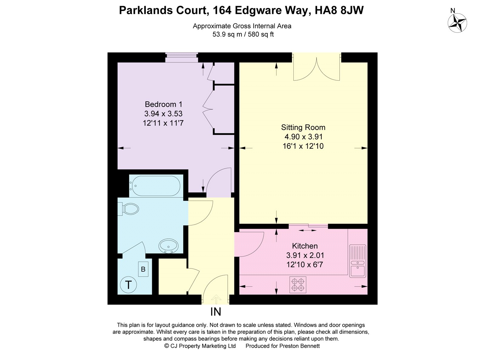 1 Bedrooms Flat for sale in Parklands Court, 164 Edgware Way, Edgware HA8