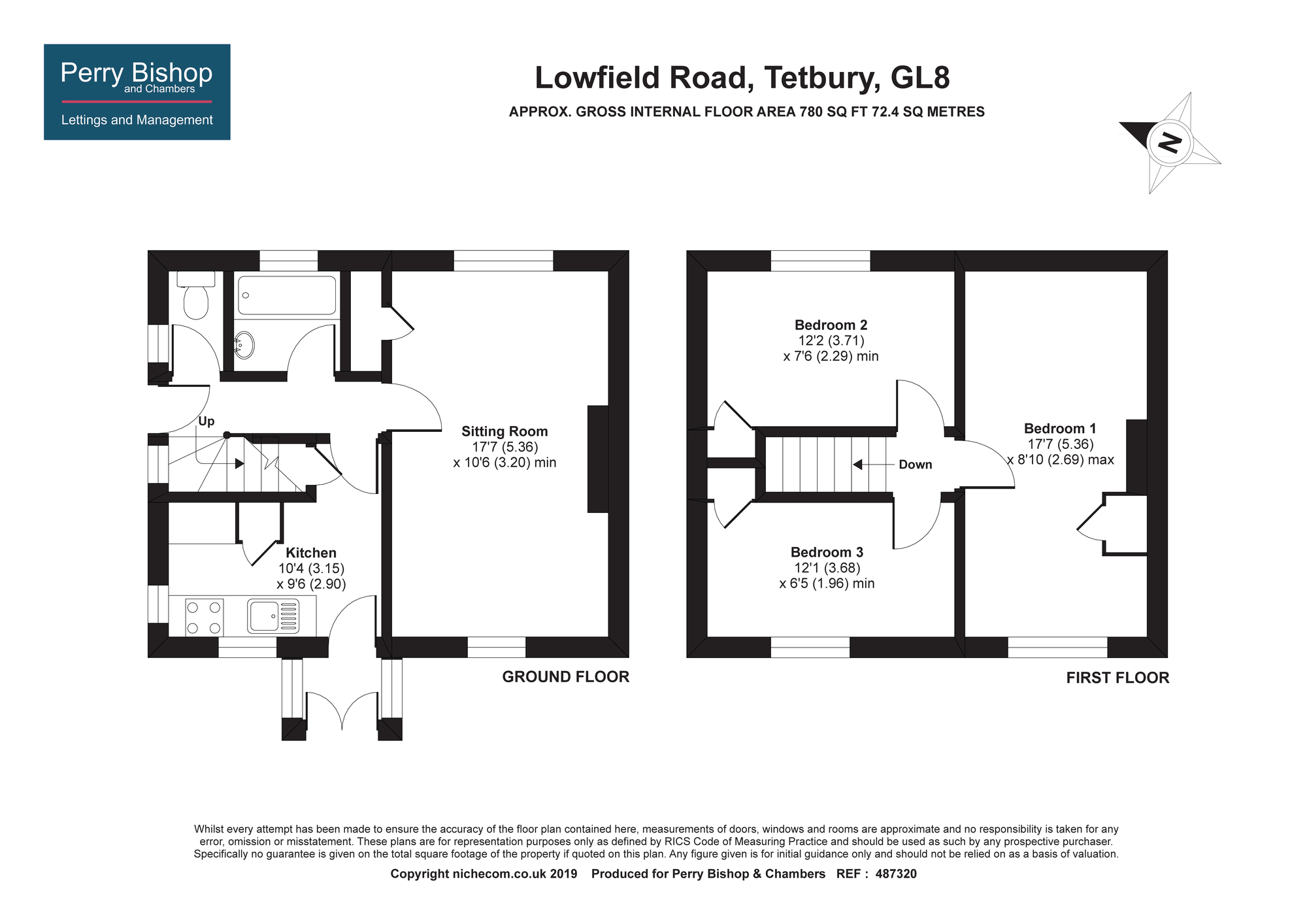 3 Bedrooms Semi-detached house for sale in Lowfield Road, Tetbury GL8